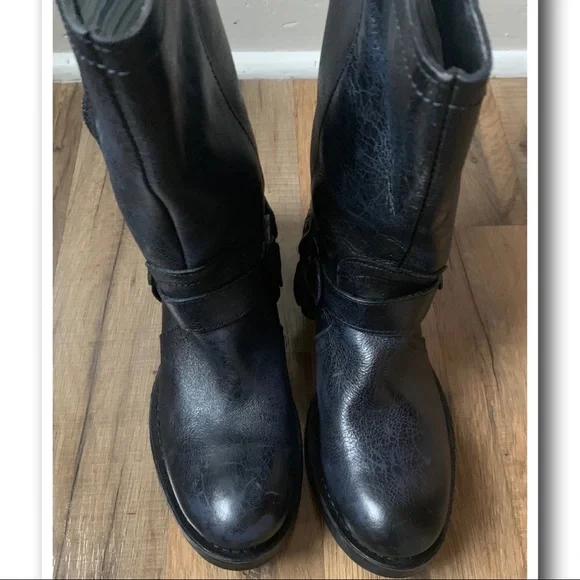 {Liberto} Moto Distressed Boots - Picture 6 of 13